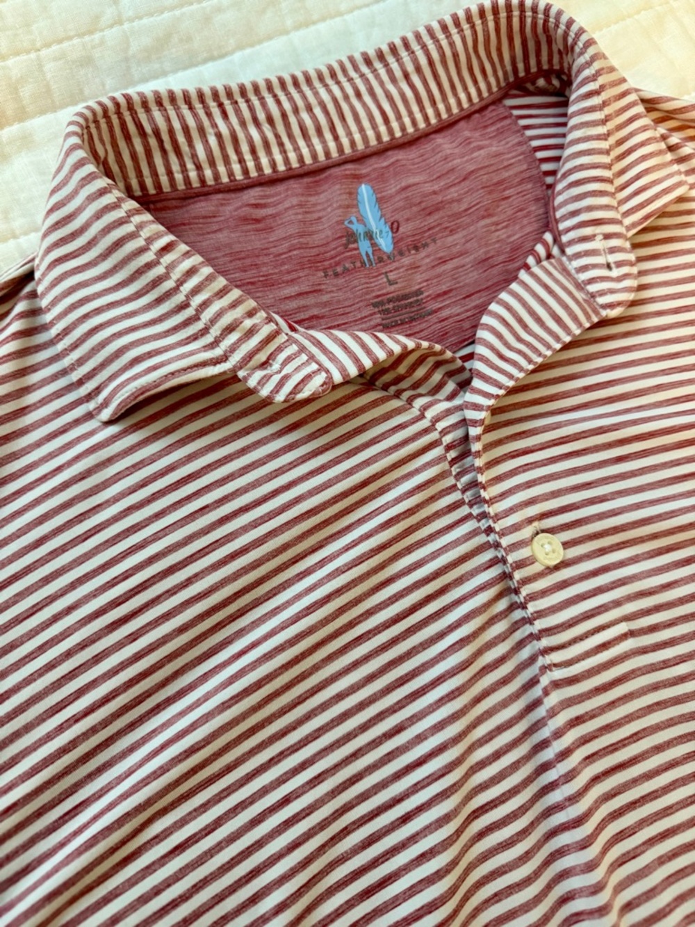 Johnnie-O Men's Striped Golf Polo Shirt